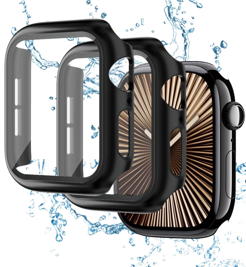 Smartwatch Band Accessories - 2PCS Tempered Glass+Case For Apple Watch
