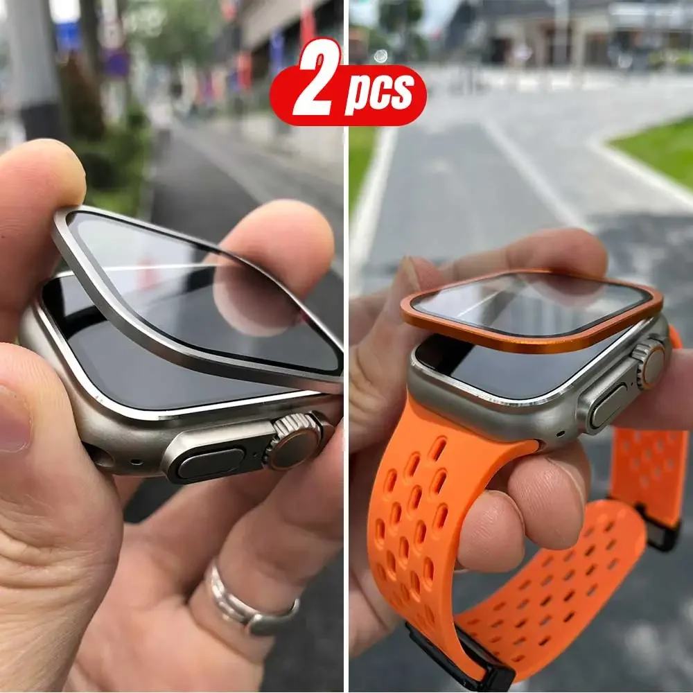 2PCS Titanium Metal Frame for  - Smartwatch Straps & Accessories recension och pris