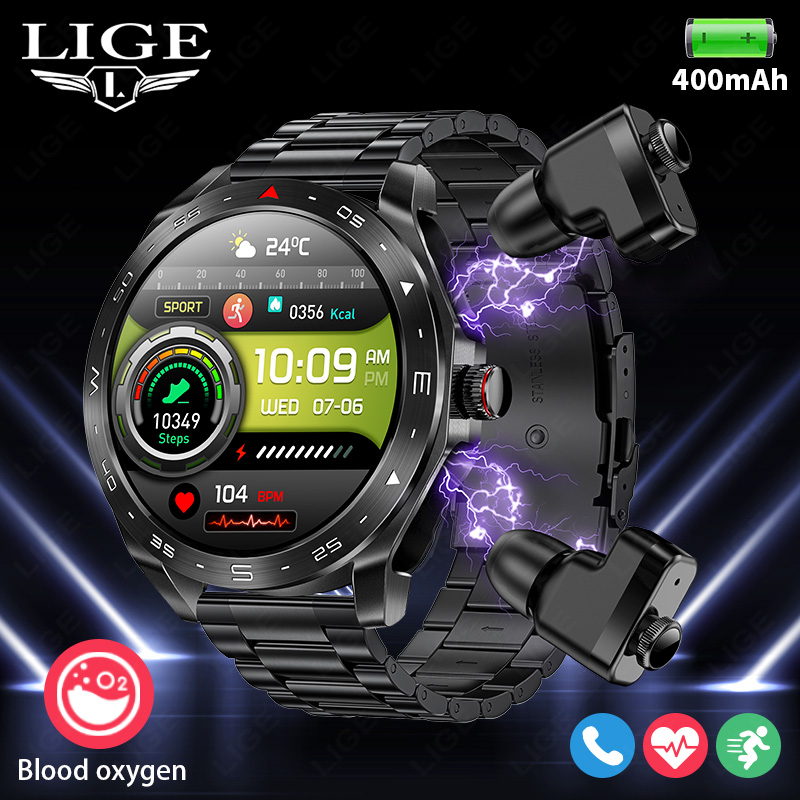 LIGE Smartwatch With Earbuds B - Smartwatch Headset recension och pris