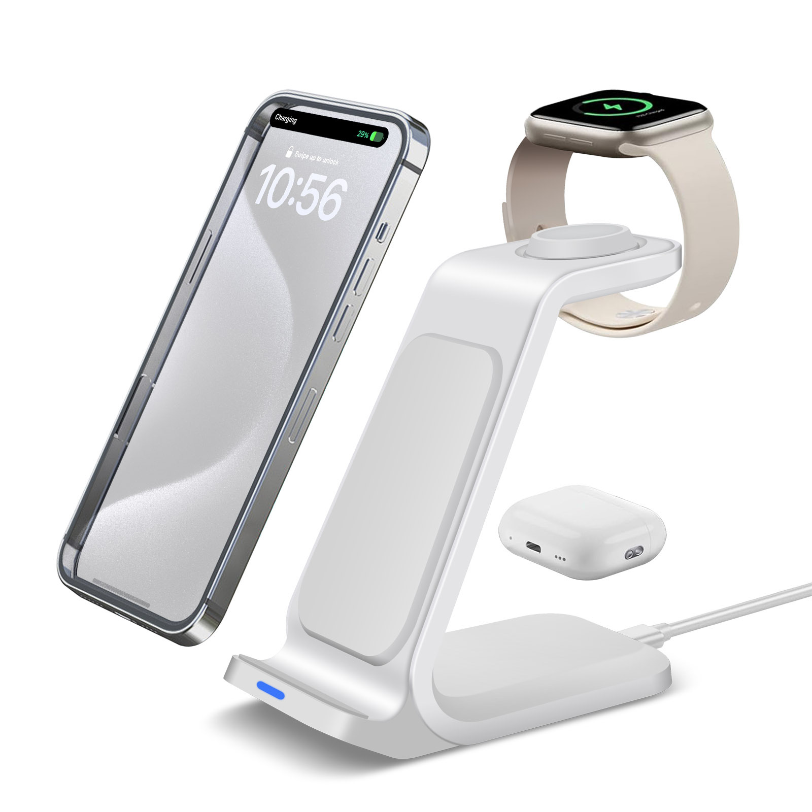 3 in 1 Charging Station for iP - Smartwatch X recension och pris