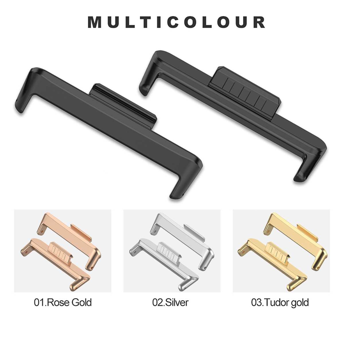 1Pair 12/14/18/20/22mm Metal C - Watch Band Connector recension och pris