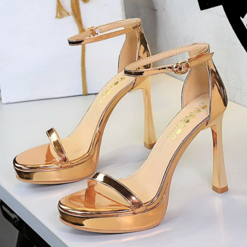 New Thin Heel Women Shoes Fash - Leather Classic Strap recension och pris