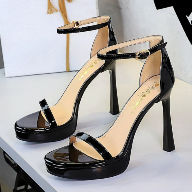 New Thin Heel Women Shoes Fash - Leather Classic Strap recension och pris