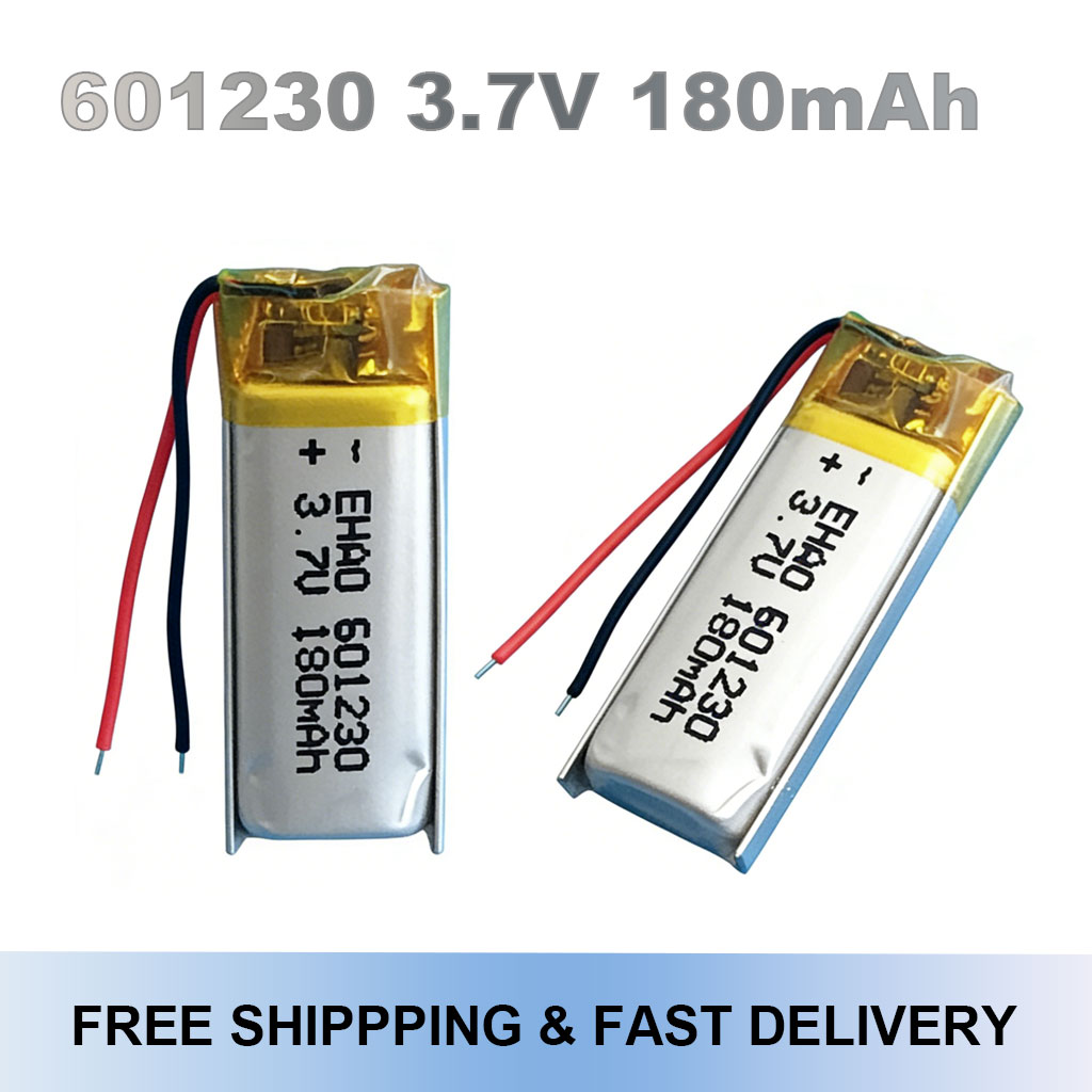 601230 3.7V 180mAh Rechargeabl - Smartwatch Headset recension och pris