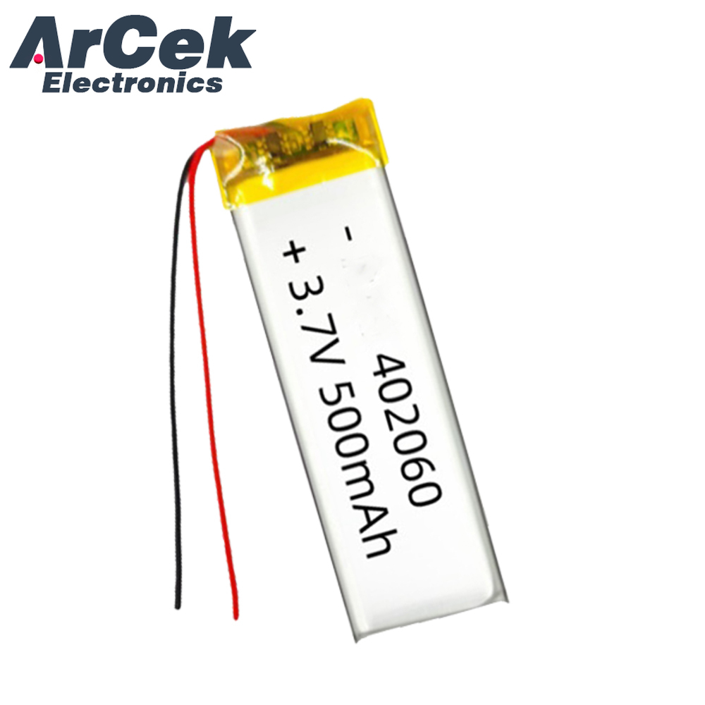5PCS 3.7V 500mAh 402060 Lipo P - Smartwatch Headset recension och pris