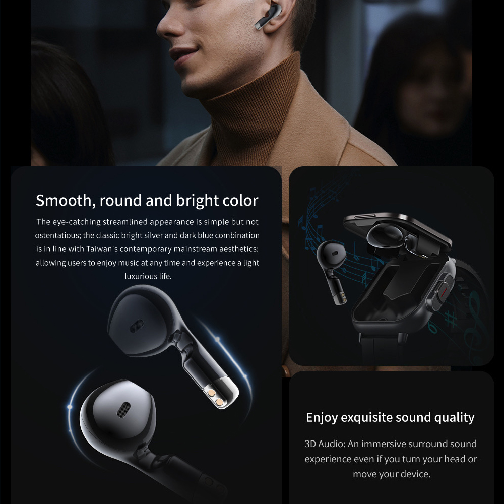 BT Call Blue Tooth Headphones  - Smartwatch Headset recension och pris
