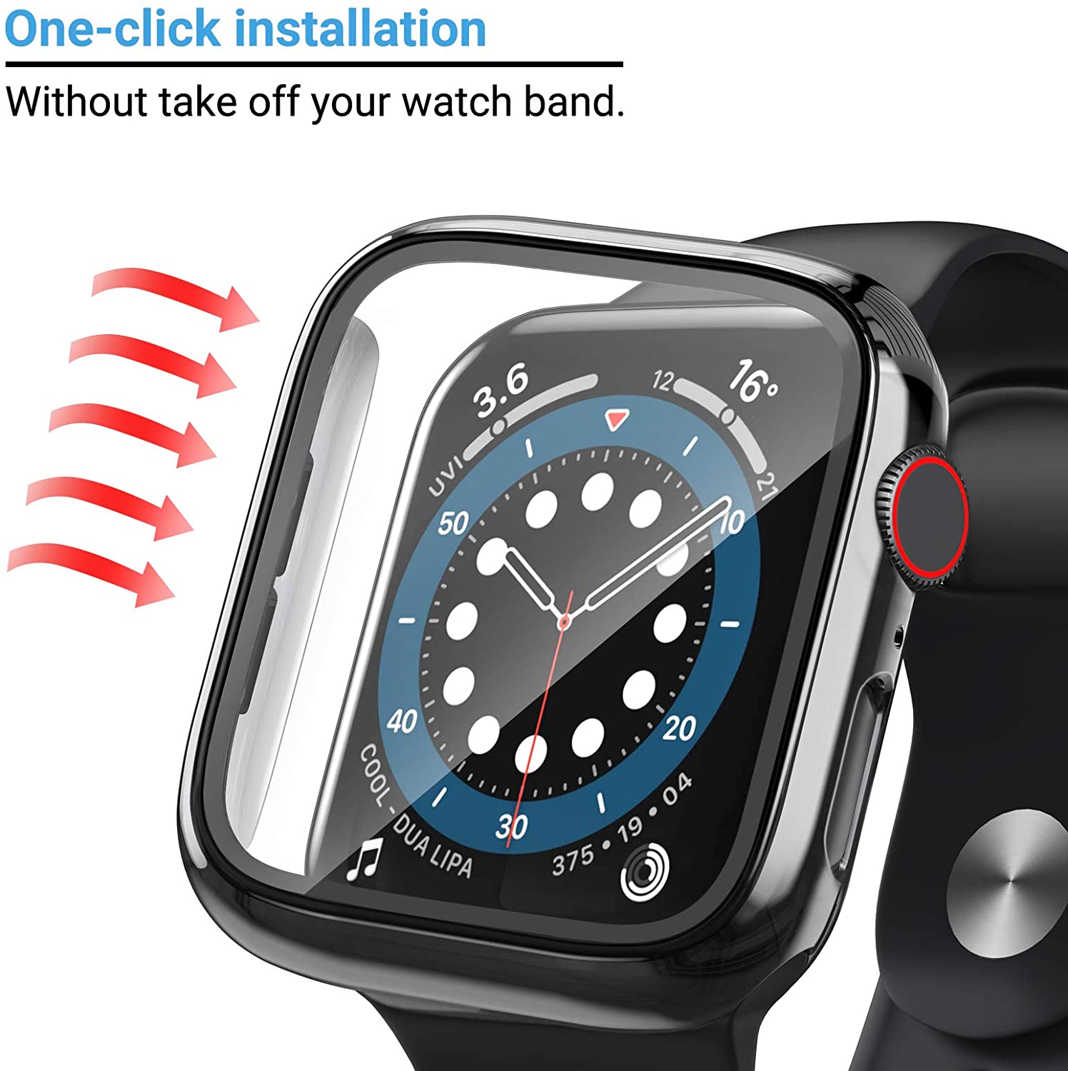 Glass+cover For Apple Watch Ca - Smartwatch Band Accessories recension och pris