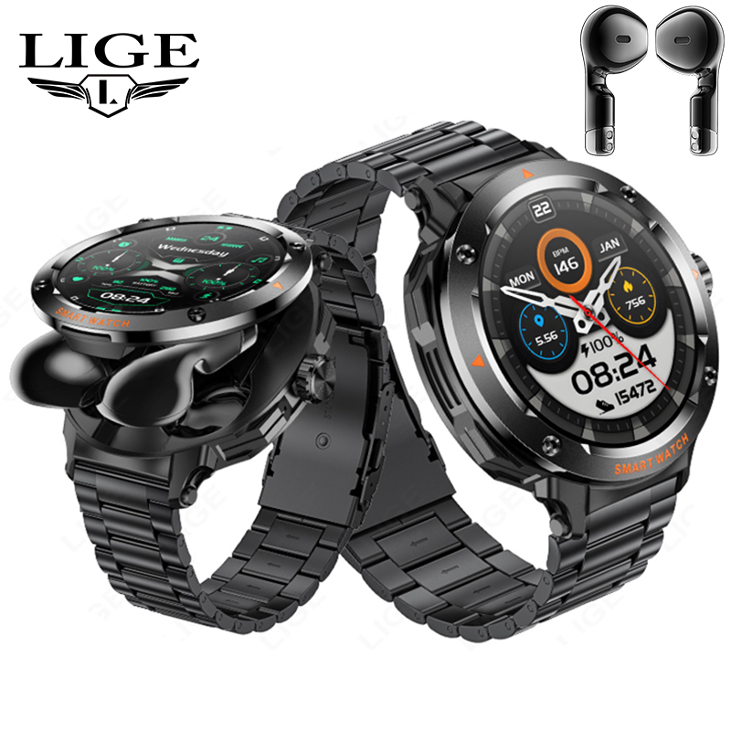 New Men's 2 In 1 Headset Smart - Smartwatch Headset recension och pris
