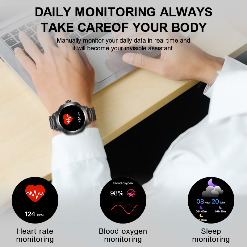 New Men's 2 In 1 Headset Smart - Smartwatch Headset recension och pris