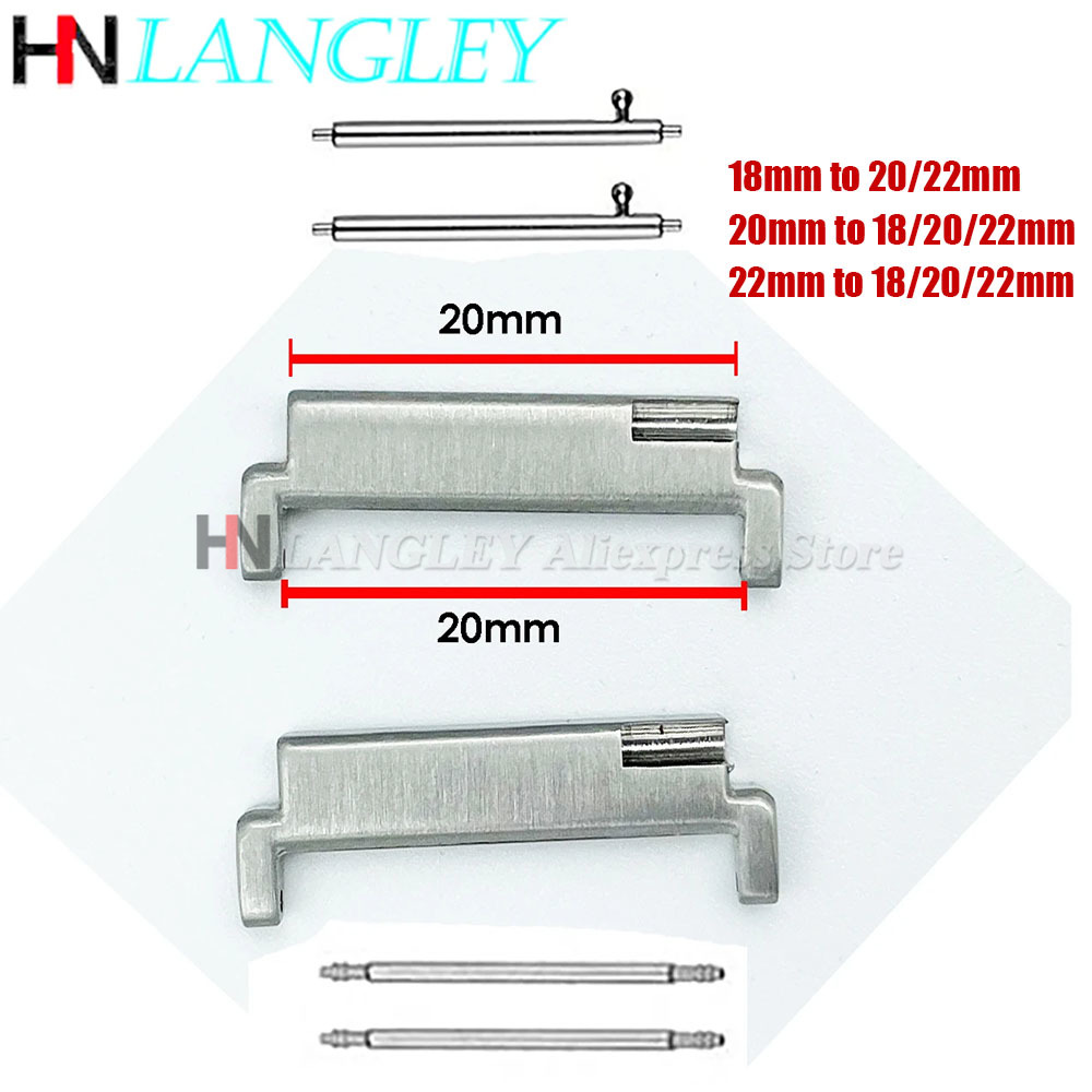 1Pair Strap Metal Adapter 18mm - Watch Band Connector recension och pris