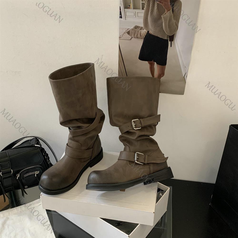 Spring Autumn Chunky Heel Thig - Leather Classic Strap recension och pris