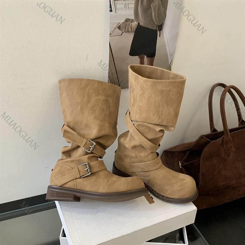 Spring Autumn Chunky Heel Thig - Leather Classic Strap recension och pris