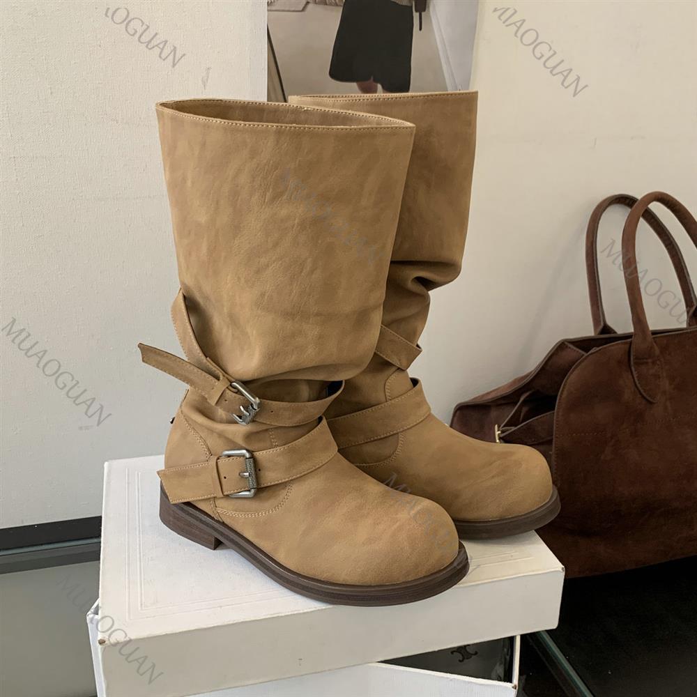 Spring Autumn Chunky Heel Thig - Leather Classic Strap recension och pris