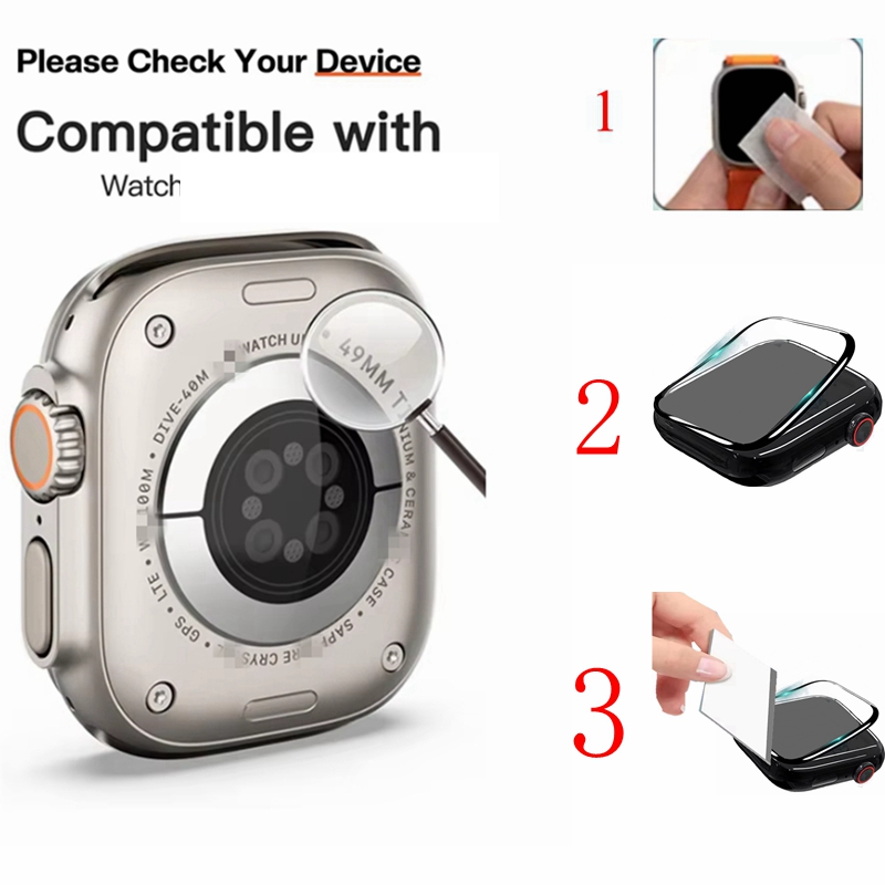 3 Screen Protector+1 Cover for - Smartwatch Band Accessories recension och pris