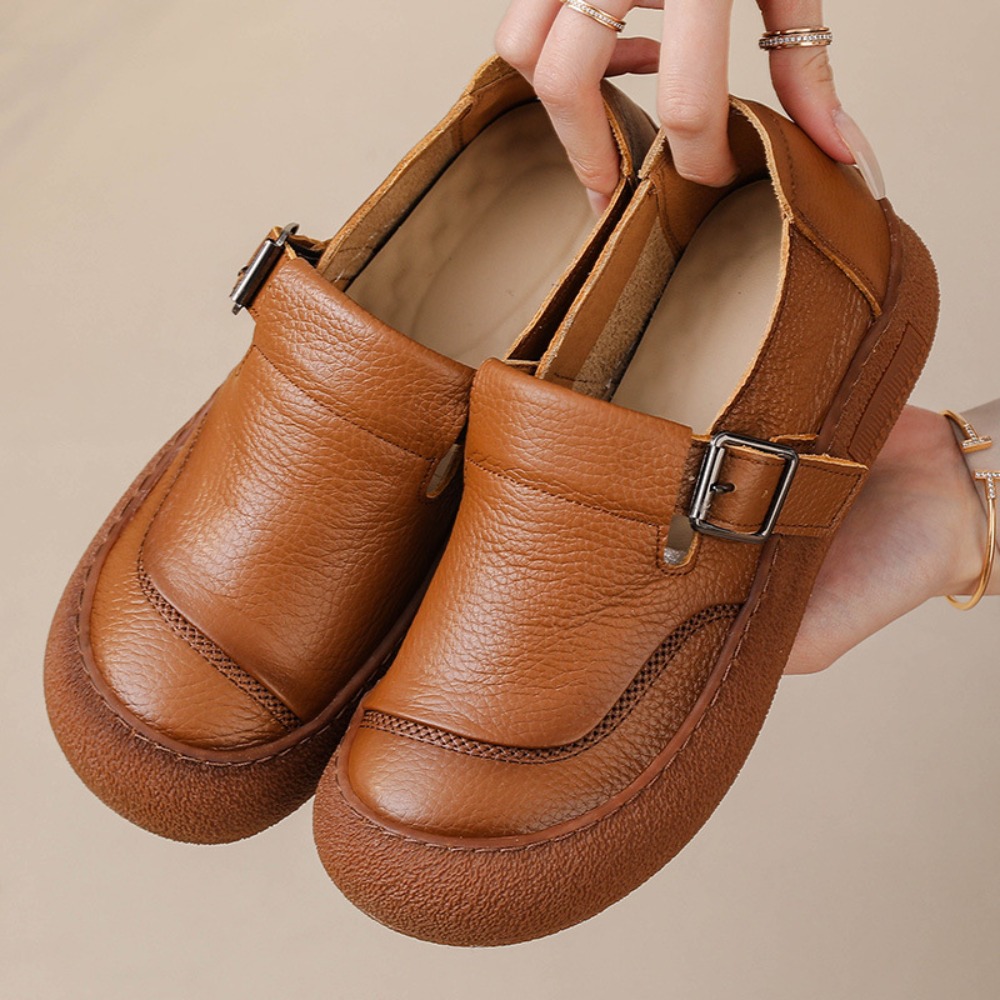 Casual Single Shoes for Women  - Leather Classic Strap recension och pris