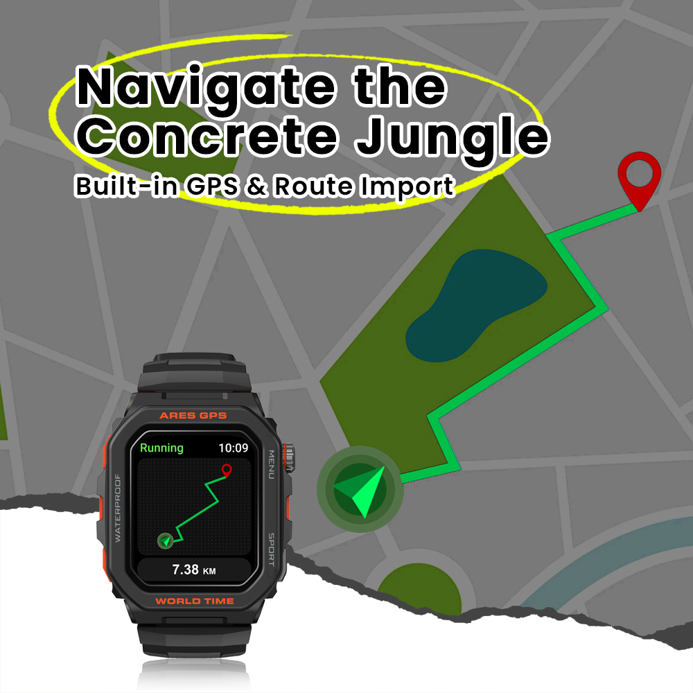 New Zeblaze Ares GPS Smart Wat - Smartwatch X recension och pris