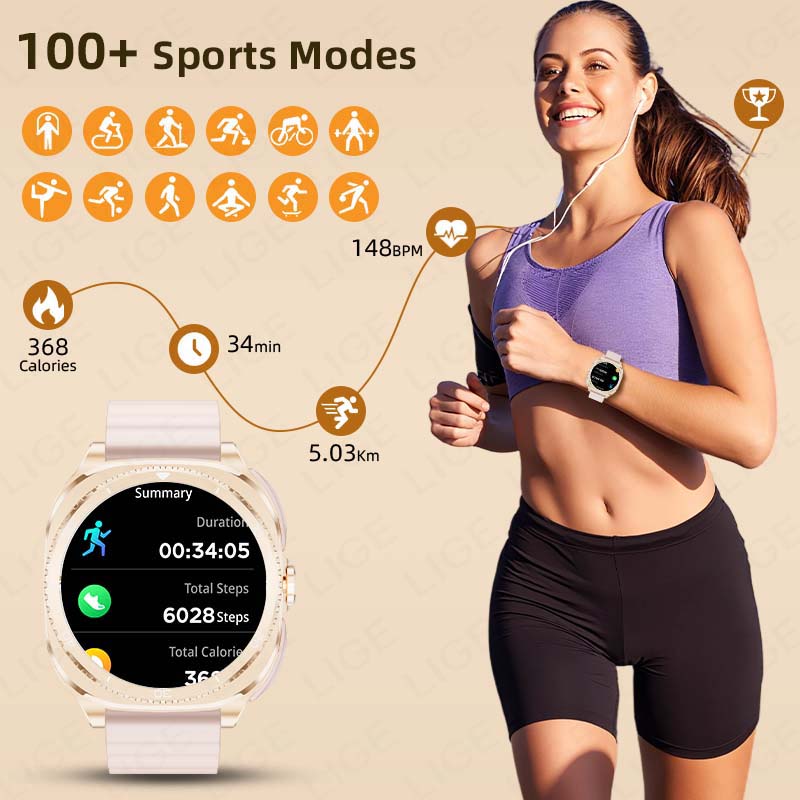LIGE 2 In 1 TWS Headset Smart  - Smartwatch Headset recension och pris