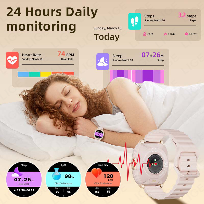 LIGE 2 In 1 TWS Headset Smart  - Smartwatch Headset recension och pris