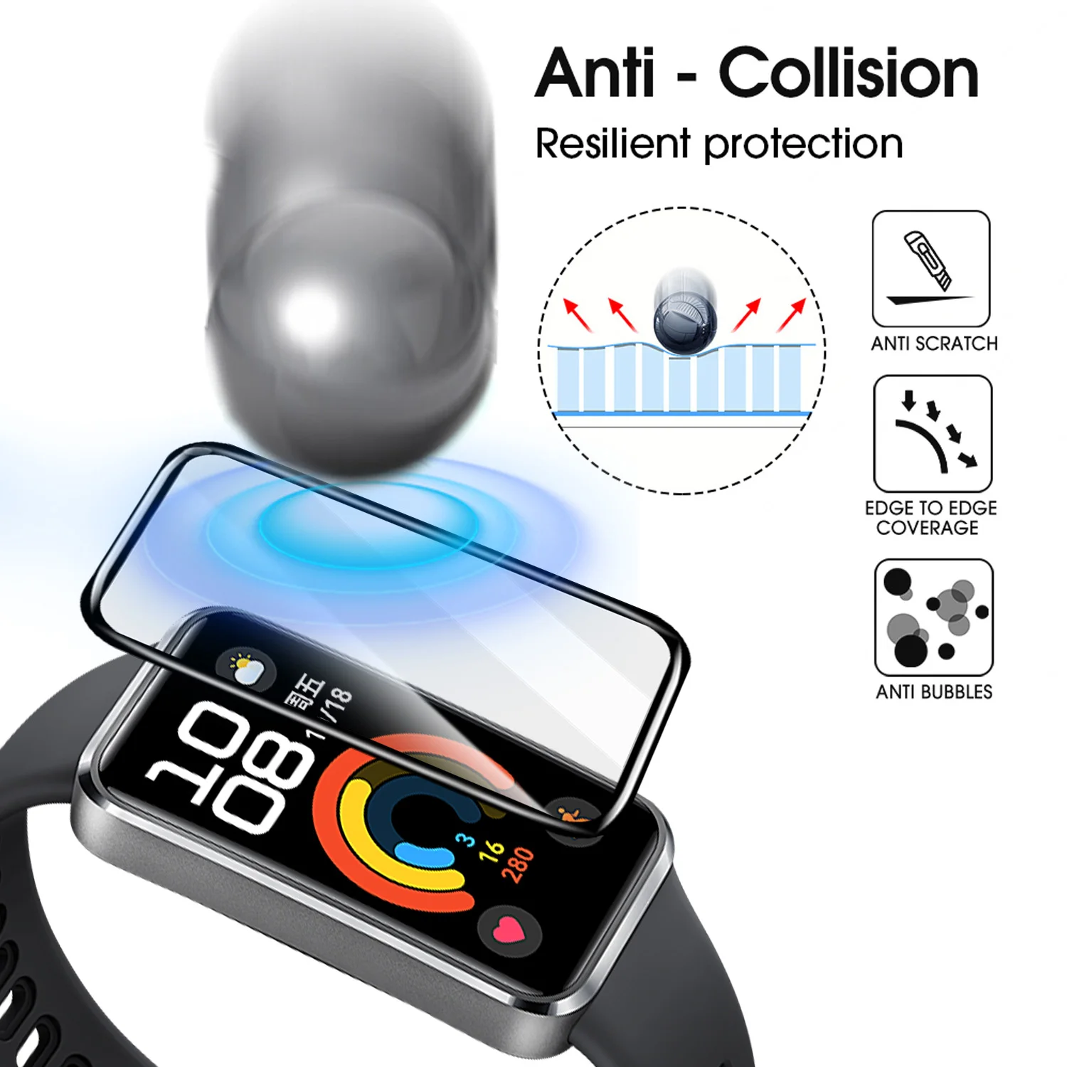 Flexible Screen Protectors for - Smartwatch Band Accessories recension och pris