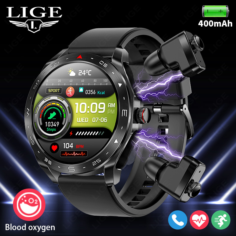 LIGE With Earbuds Bluetooth He - Smartwatch Headset recension och pris