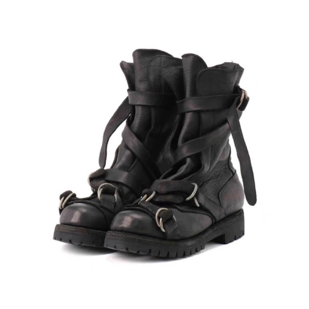 Men's Leather Motorcycle Boots - Leather Classic Strap recension och pris